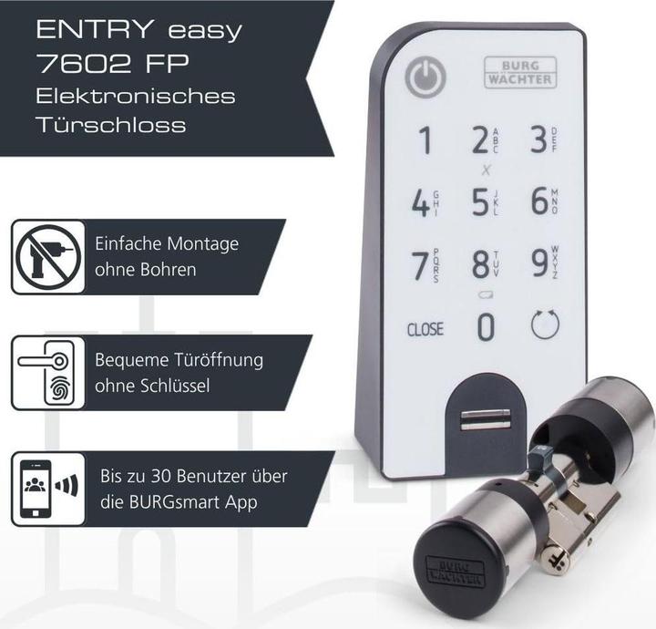 Produktbild Burg Wächter Türschloss EU-Version (Smartphone)