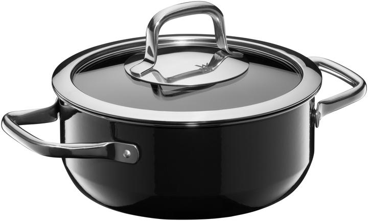 Immagine prodotto WMF Teglia nera per arrostire (18 cm, Padella per friggere, Acciaio inossidabile)
