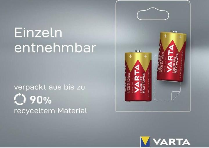 Produktbild Varta Longlife Max Power C (2 Stk., C, 7800 mAh)