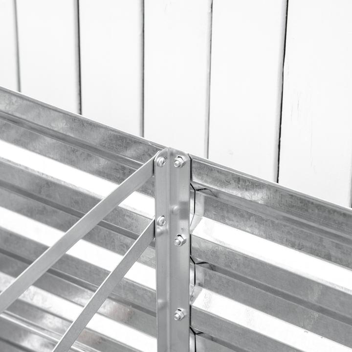 Produktbild Outsunny Hochbeet Stahl Silber