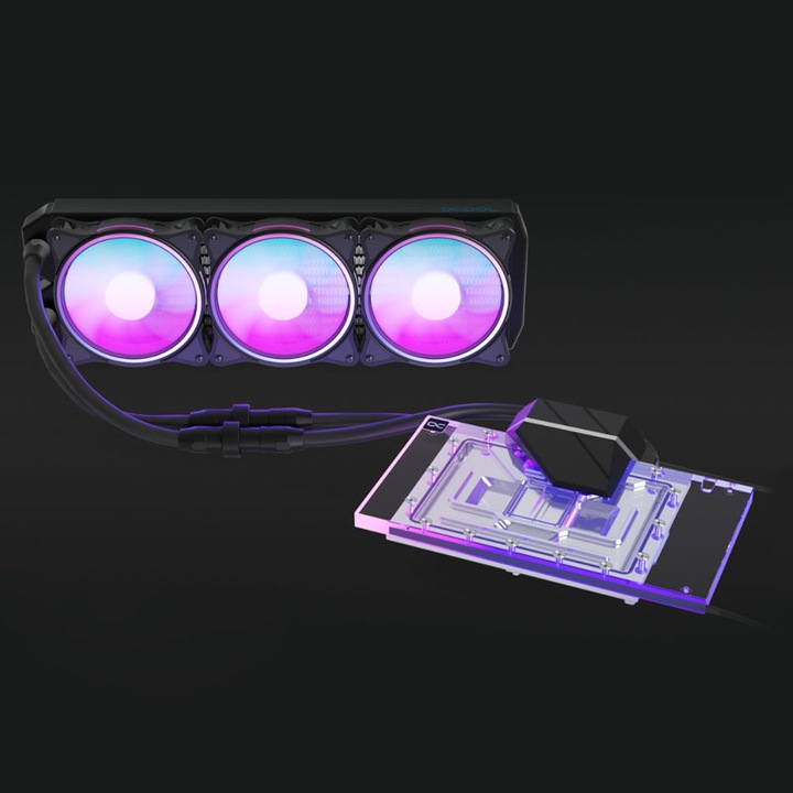 Actual product image Alphacool Eiswolf 2 AIO - 360mm RTX 4090 Aorus Master - Gaming with Backplate