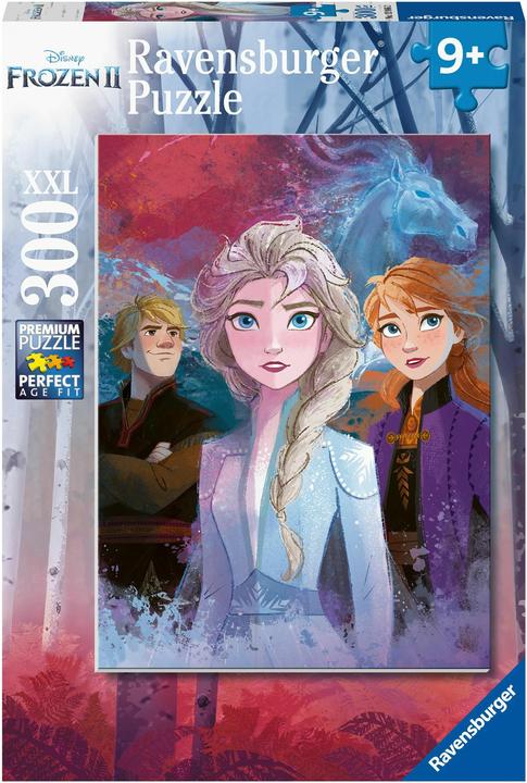 Actual product image Ravensburger Puzzle 12866 - Elsa, Anna und Kristoff - 300 Teile XXL Die Eiskönigin 2 Puzzle für (300 pieces)