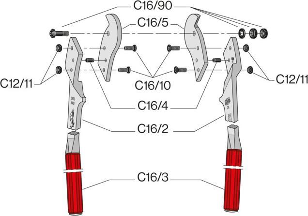 Produktbild Felco C16 Zweihand-Kabelschere (630 mm)