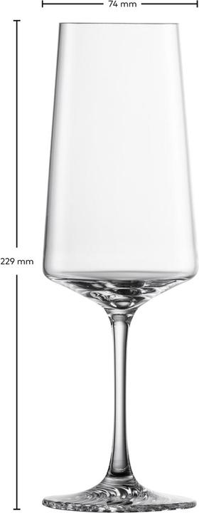 Actual product image Zwiesel ZWG Champagne glass ECHO 395ml (39.50 cl, 4 Glasses, Champagne glasses)