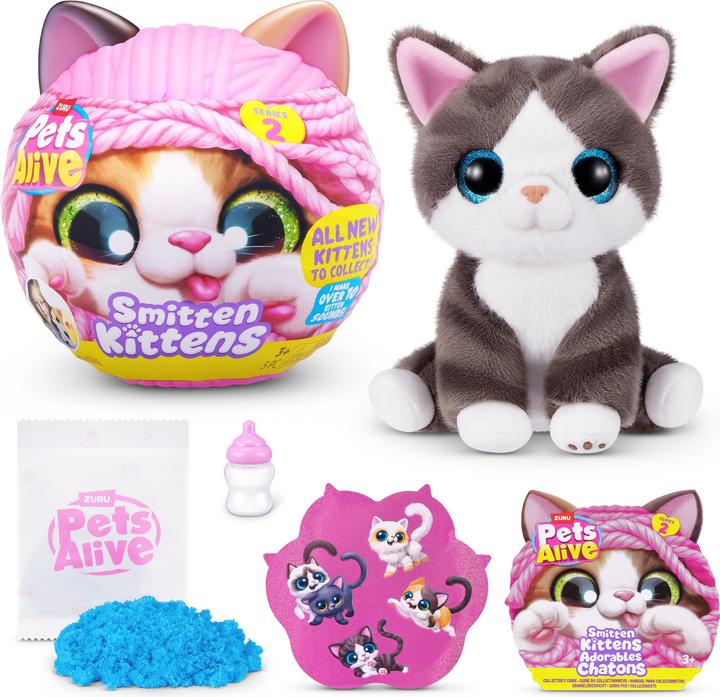 Actual product image Zuru Pets Alive - Smitten Kittens S2, sort. (20.50 cm)