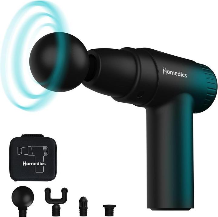 Homedics PGM-45BK NOVO Mini Massage Gun (6 Steps, 60 min)