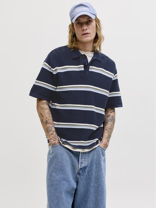 Produktbild Jack & Jones Jormaine Knit Stripe Polo Sn (S)