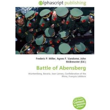 Battle of Abensberg, Fachbücher von John McBrewster, Agnes F. Vandome, Frederic P. Miller
