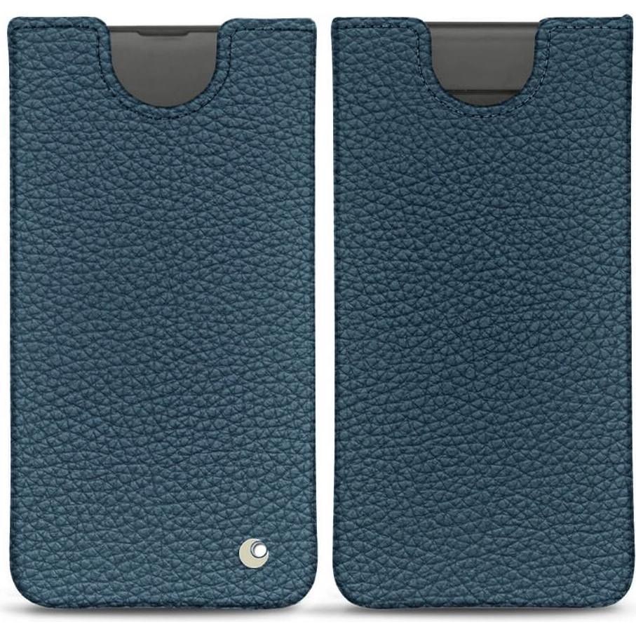 Noreve Lederschutzhülle (Samsung Galaxy S10+), Smartphone Hülle, Blau
