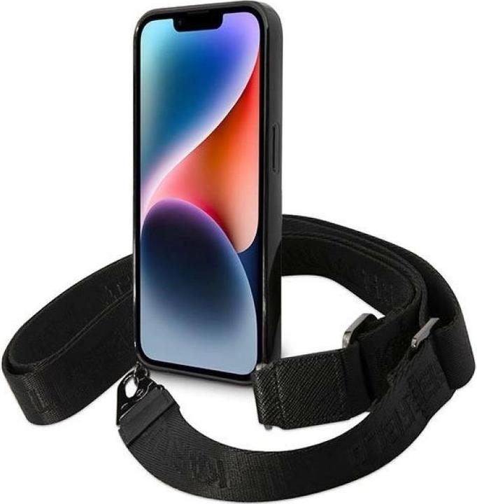 Productafbeelding Karl Lagerfeld KLHCP14XSTSTP iPhone 14 Pro Max 6,7" hardcase różowy/roze Color Stripes Strap (Apple iPhone 14 Pro Max)