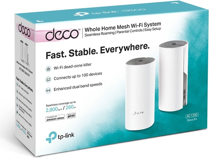 Actual product image TP-Link Deco E4 WLAN Mesh 2-pack Set (AC1200)
