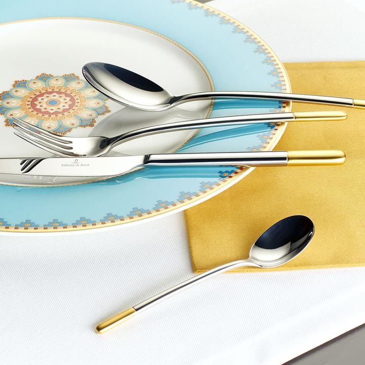 Actual product image Villeroy & Boch Cutlery set 30 pcs Ella partly gold plated (30 Piece, Cutlery set)