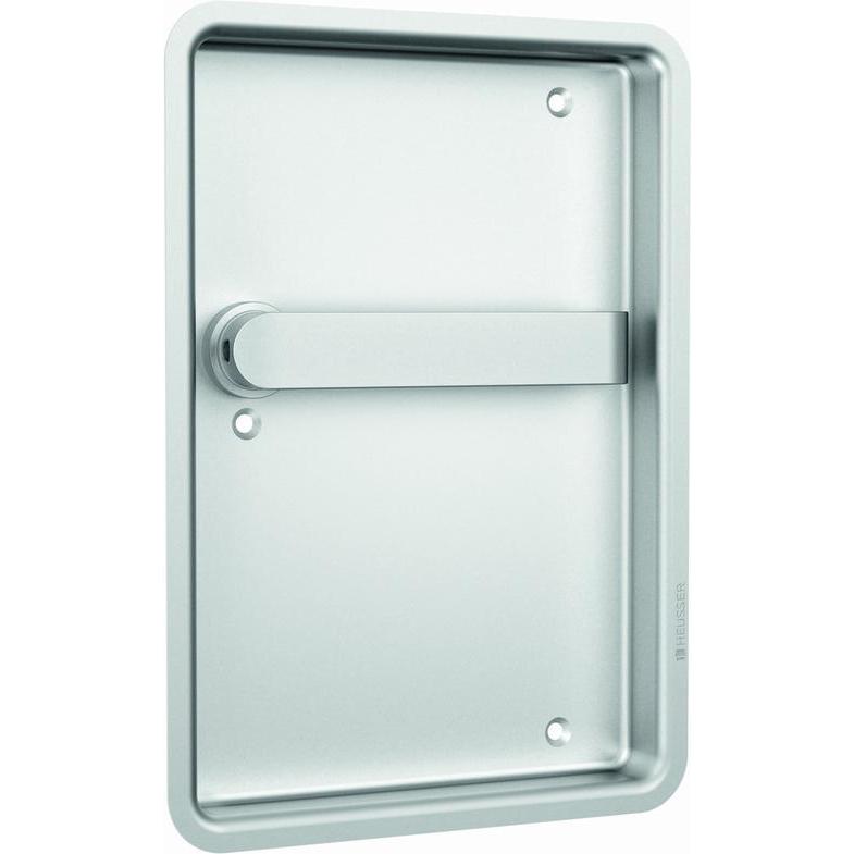 Heusser, Türgriff + Fenstergriff, Einlass-Flachdrücker Serie 3 (Türgriff)