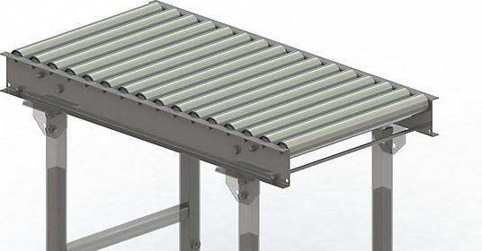 Actual product image Gura Roller conveyor, steel frame with steel rollers galvanized
