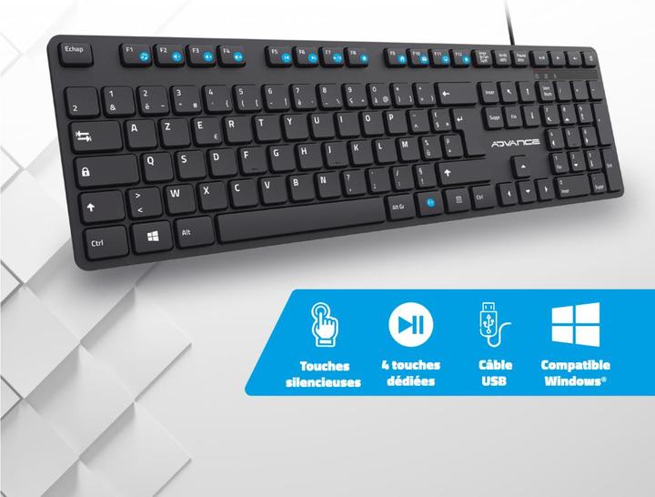 Image du produit Advance Clavier Workmate (Noir) (DE, Filaire)