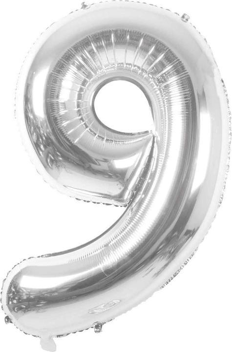 Palloncino Cifra 0 Rayher – Colore Argento – Diametro 40 Cm – Confezione Singola