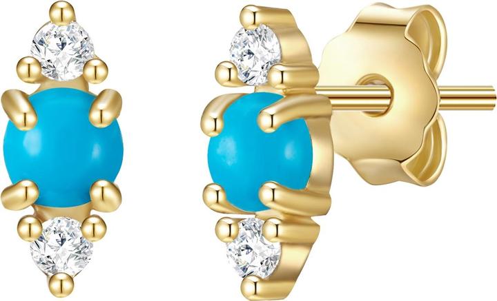 Produktbild Glanzstücke München Damen Raute Sterling Silber Zirkonia gelbgold - 31558 (Sterling Silber)