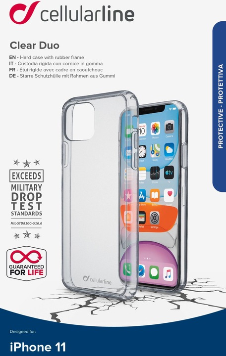 Immagine prodotto Cellularline Duo chiaro (Apple iPhone 11)