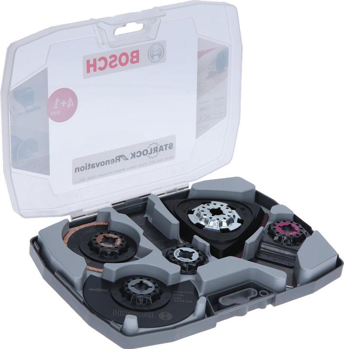 Bosch Professional Zubehör Starlock Set für Renovierungsarbeiten, Expert for Wood Schleifblatt