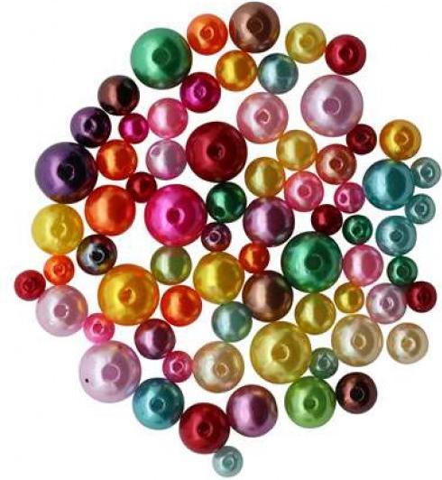 Glorex Perles pour bijoux 6-12mm 25g