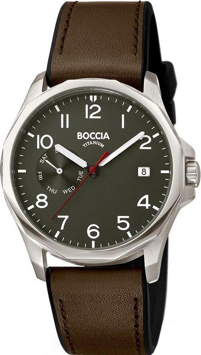 Produktbild Boccia 3644-01 Herrenuhr Titanium 40mm 10ATM (Analoguhr, 40 mm)