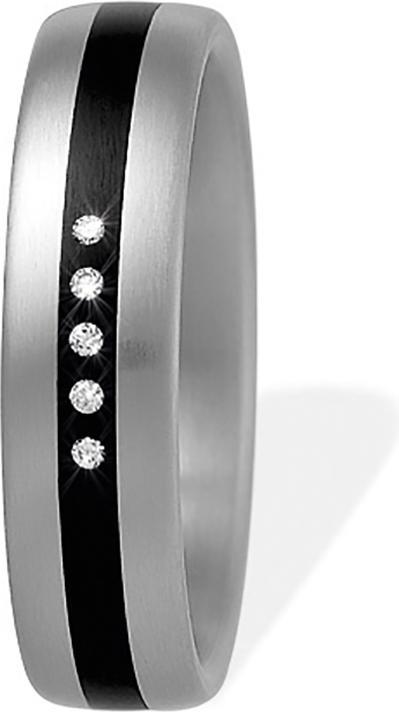 Produktbild Xen Bandring Keramik schwarz mit Brillanten 0,025 ct. TW/VS (71)