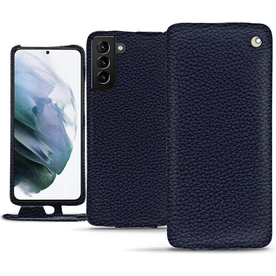 Noreve Lederschutzhülle vertikal (Samsung Galaxy S21+), Smartphone Hülle, Violett