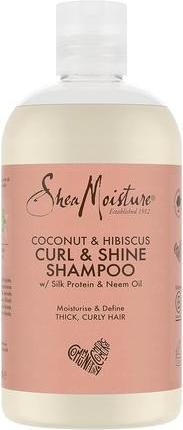 Produktbild Shea Moisture SheaMoisture Coconut & Hibiscus Curl & Shine Shampoo for Thick, Curly Hair 384ml (384 ml, Flüssiges Shampoo)