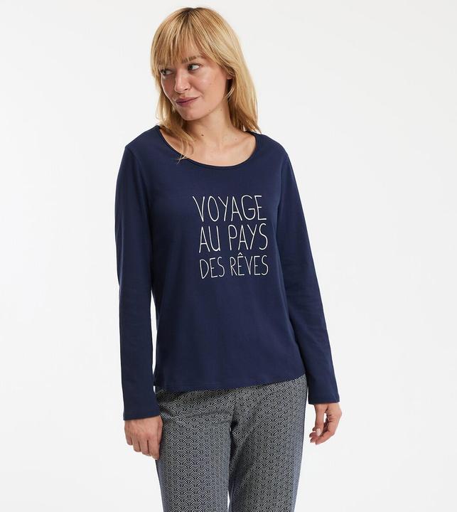 Image du produit So'home Pyjama mit langen Ärmeln aus Baumwoll-Jersey (46)