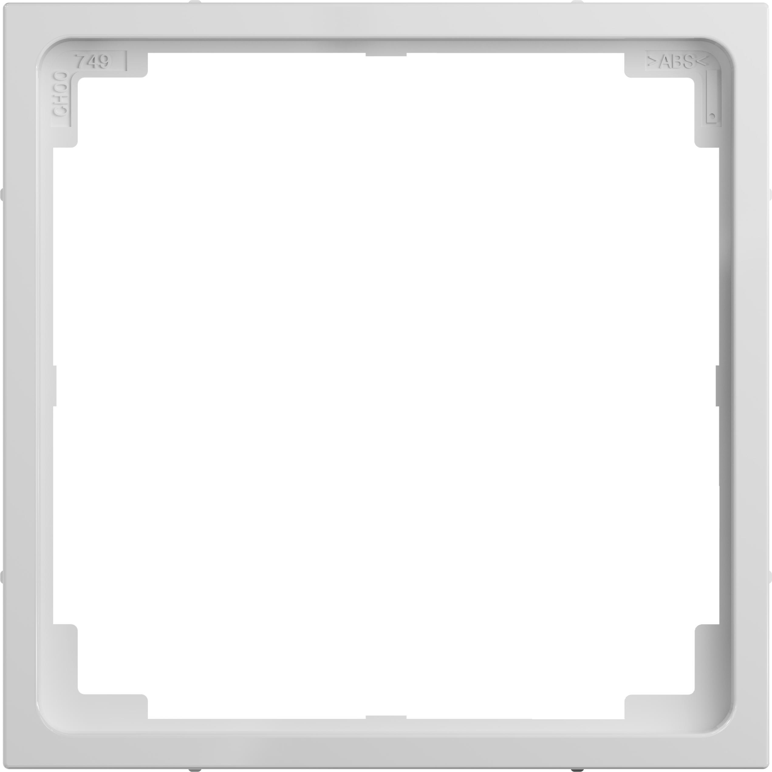 Legrand SEANO Zwischenring für den Einbau von Einsätzen 50 x 50 mm mit Abdeckung 50 x 50 mm, Taster + Schalter, Weiss