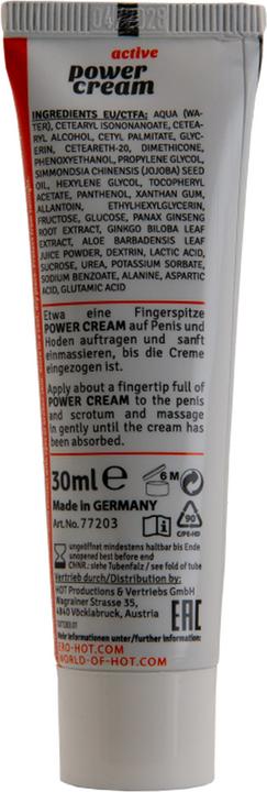 Productafbeelding HOT Ero Power Cream Mannen 30ml (30 ml)