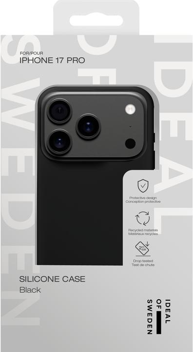 Actual product image iDeal Of Sweden iPhone 17 Pro Silicone Case - Black (Apple iPhone 17 Pro)