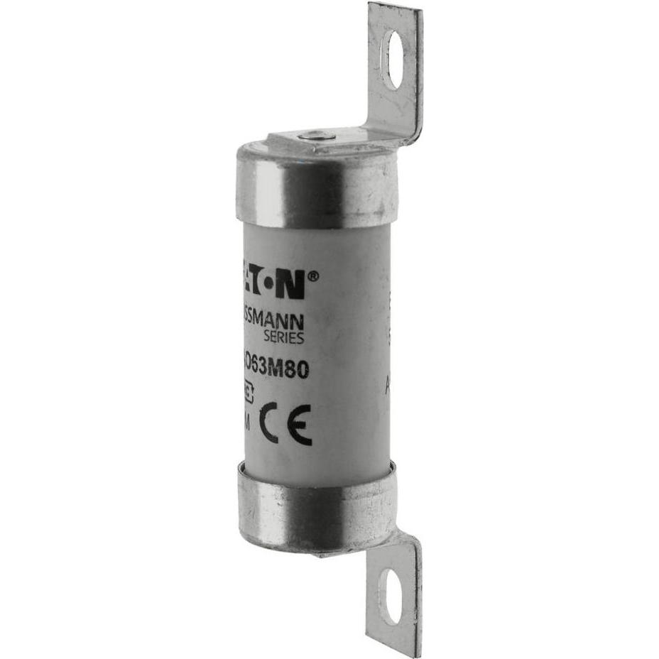 20x Eaton, Sicherung, Sicherungseinsatz, Niederspannung, 63 A, AC 500 V, 80 kA, BS88/A3, 21 x 87 mm, gM, BS, motorbezoge...