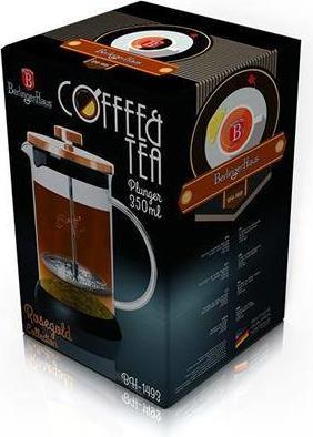 BerlingerHaus BH/1493 Cafetière manuelle Presse française Cuivre (0.35 l)