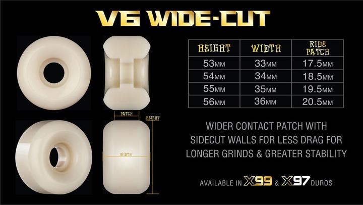 Produktbild Bones Wheels 99A XF V6 Wide-Cut (55 mm)