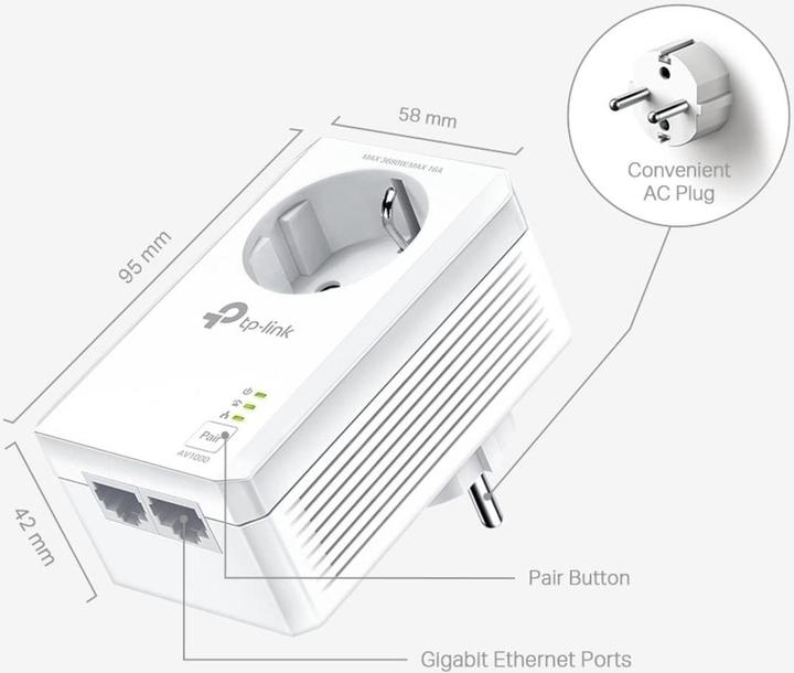 Actual product image TP-Link AV1000 (1000 Mbit/s)