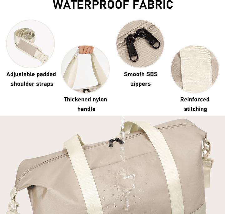 Produktbild Only-Bags.Store Reisetasche Handgepäck gross, für Easyjet faltbare Handgepäcktasche für Flugzeug, Sporttasche mit (30 l)