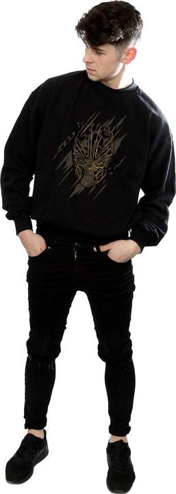 Produktbild Schwarzer Panther Gold Kopf Baumwolle Sweatshirt (M)