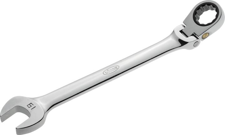 Produktbild Vigor Gelenk Ratschen-Ring-Maulschlüssel ∙ V2817 ∙ Aussen Sechskant Profil, Aussen Doppel-Sechskant P… (19 mm)