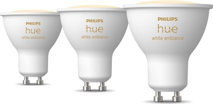 Philips Hue White Ambiance (GU10, 400 lm, 3x)