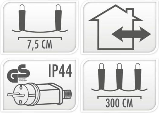 Immagine prodotto Illuminazione a LED per esterni 40 LED - bianco caldo, 300 cm (3 m)