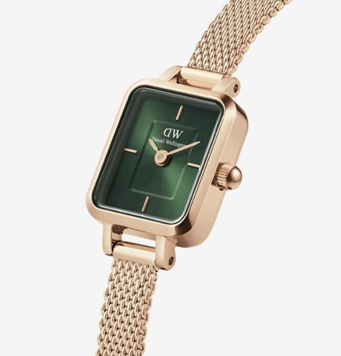 Produktbild Daniel Wellington Quadro Mini Melrose Emerald Rose Gold (Analoguhr, 154 mm)