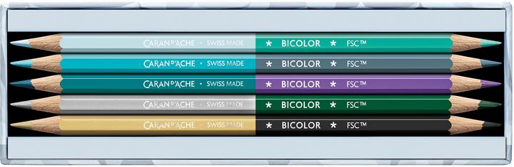 Image du produit Caran d'Ache Farbstift Bicolor Alpine Frost (Multicolore, 9 x)