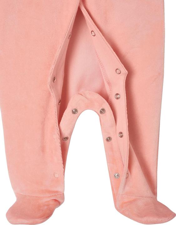 Produktbild Vertbaudet 2er-Pack Baby Samt-Strampler mit Recycling-Polyester, Blumen und Kragen (68)