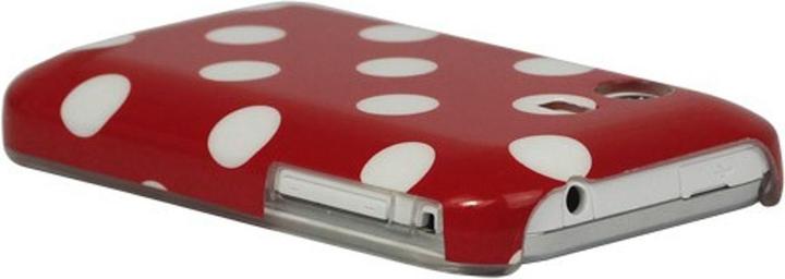 Produktbild König Design Schutzhülle Hard Case für Handy Samsung Galaxy Y S5360 rot / weiss (Samsung Galaxy Y S5360)