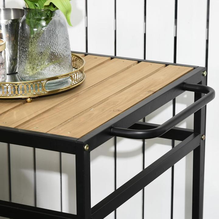 Image du produit Outsunny Multifunktionaler Gartenrollwagen