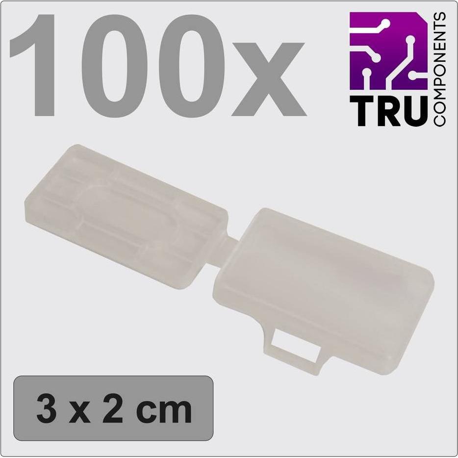 Tru Components, Kabelverbindung Zubehör, TC-12888604 T24CA083 Zeichenträger Beschriftungsfläche: 18 x 30