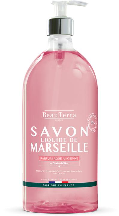 Actual product image BeauTerra Liquid soap Marseille old rose (Liquid soap, 1000 ml)