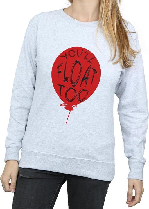 Actual product image Universal Textiles Womens/Ladies Pennywise You'll Float Too Sweatshirt (S)