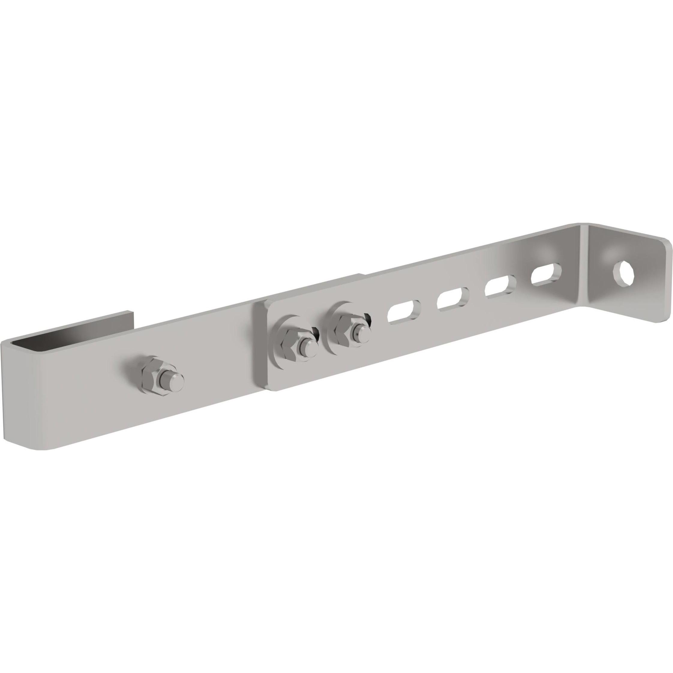 Munk, Scala a pioli, Staffa a muro, regolabile, acciaio inox (30 cm)